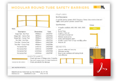 Modular Round Tube Safety Barrier